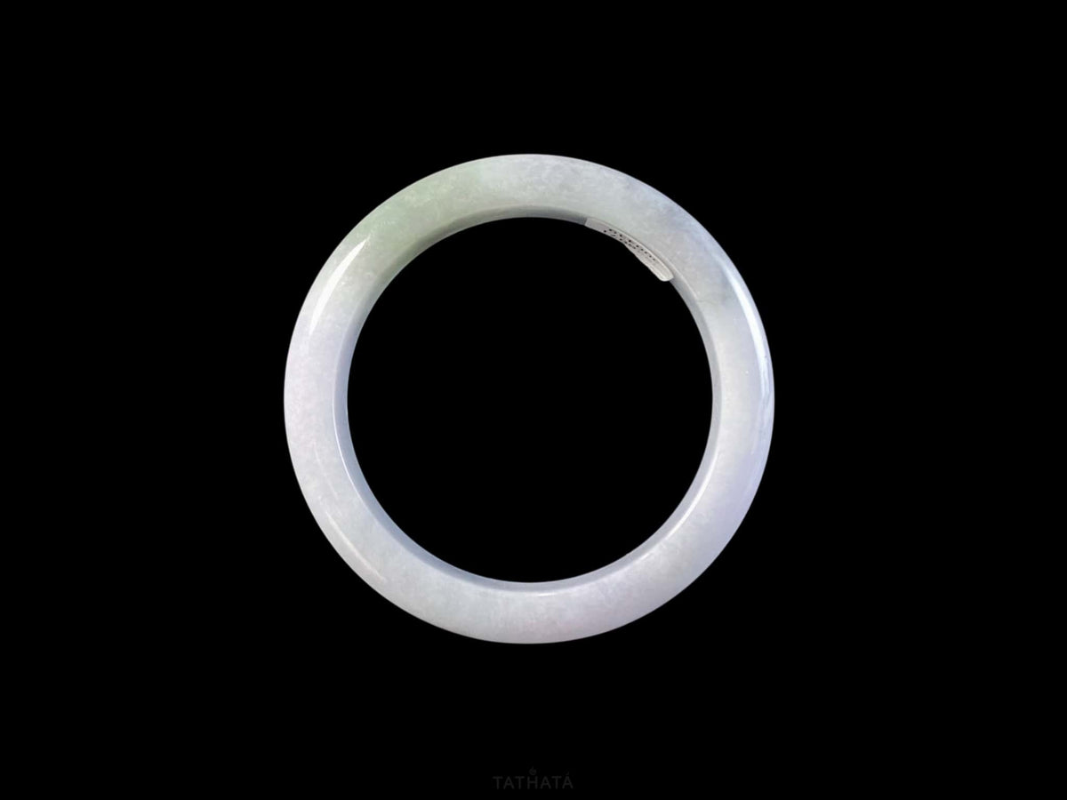 Limited Stock 🌫️ Gentle Lavender Mist · Nature Burmese Jadeite Peace Bangle
