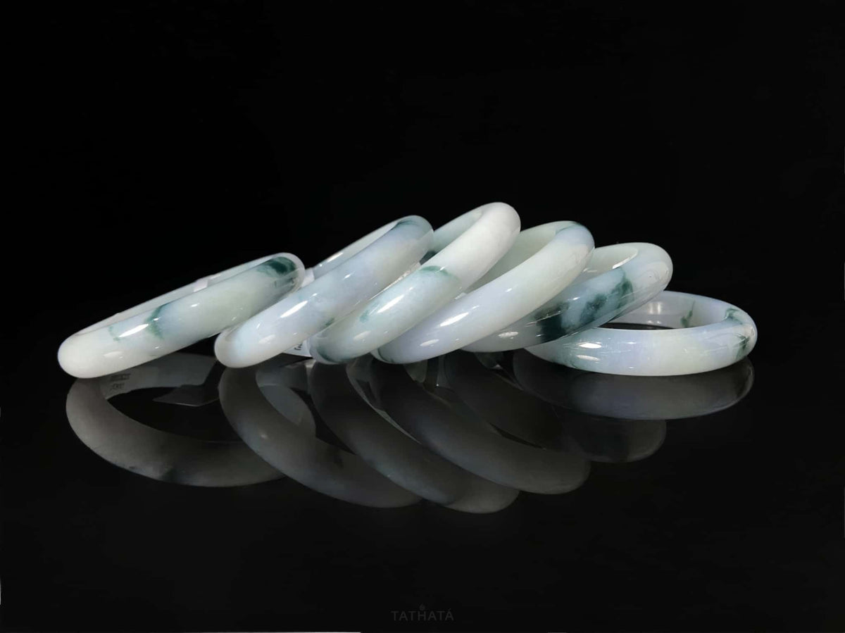 Cloud Brook · Nature Burmese Jadeite Peace Bangle