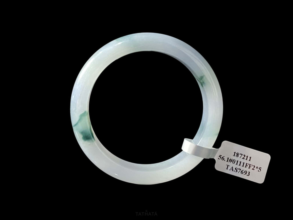 Cloud Brook · Nature Burmese Jadeite Peace Bangle