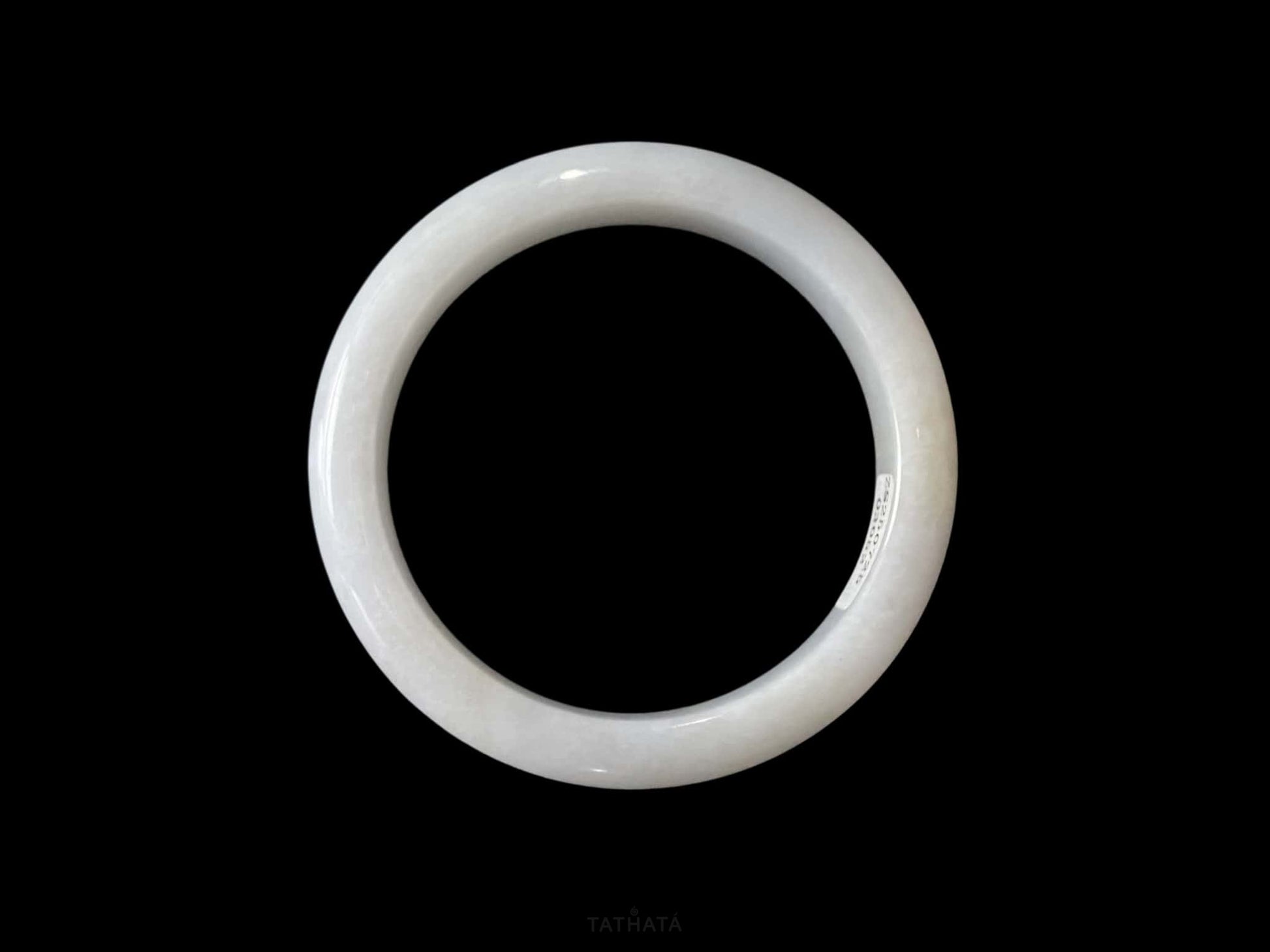 A ivory mist veil jadeite bangle.