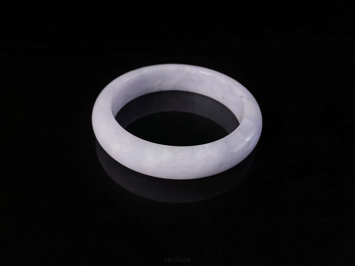 Most Popular 💜 Light Lavender · Nature Burmese Jadeite Peace Bangle