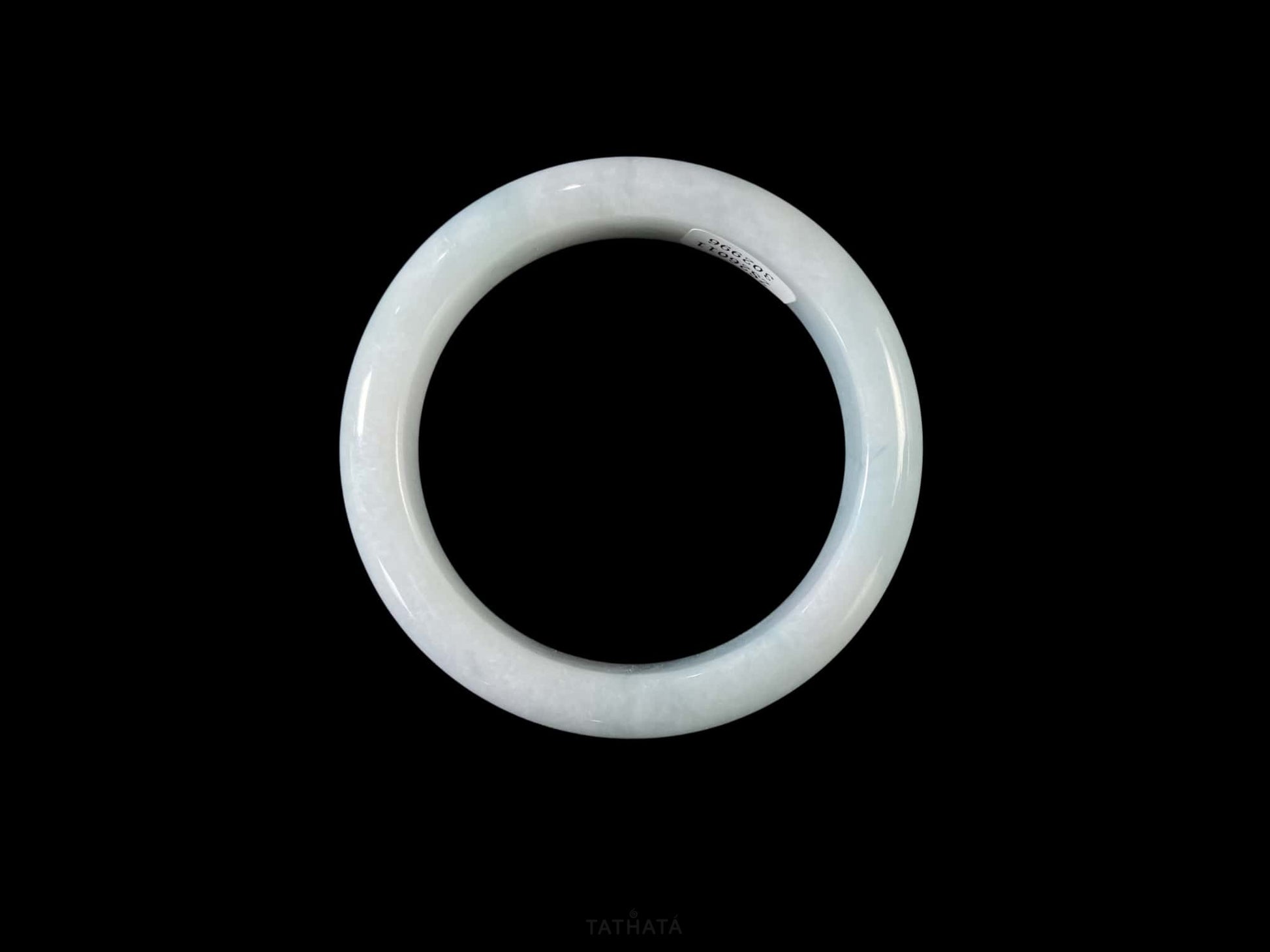 Dreamy Misty Blue · Nature Burmese Jadeite Peace Bangle
