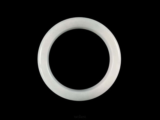 A sky blue mist jadeite bangle.