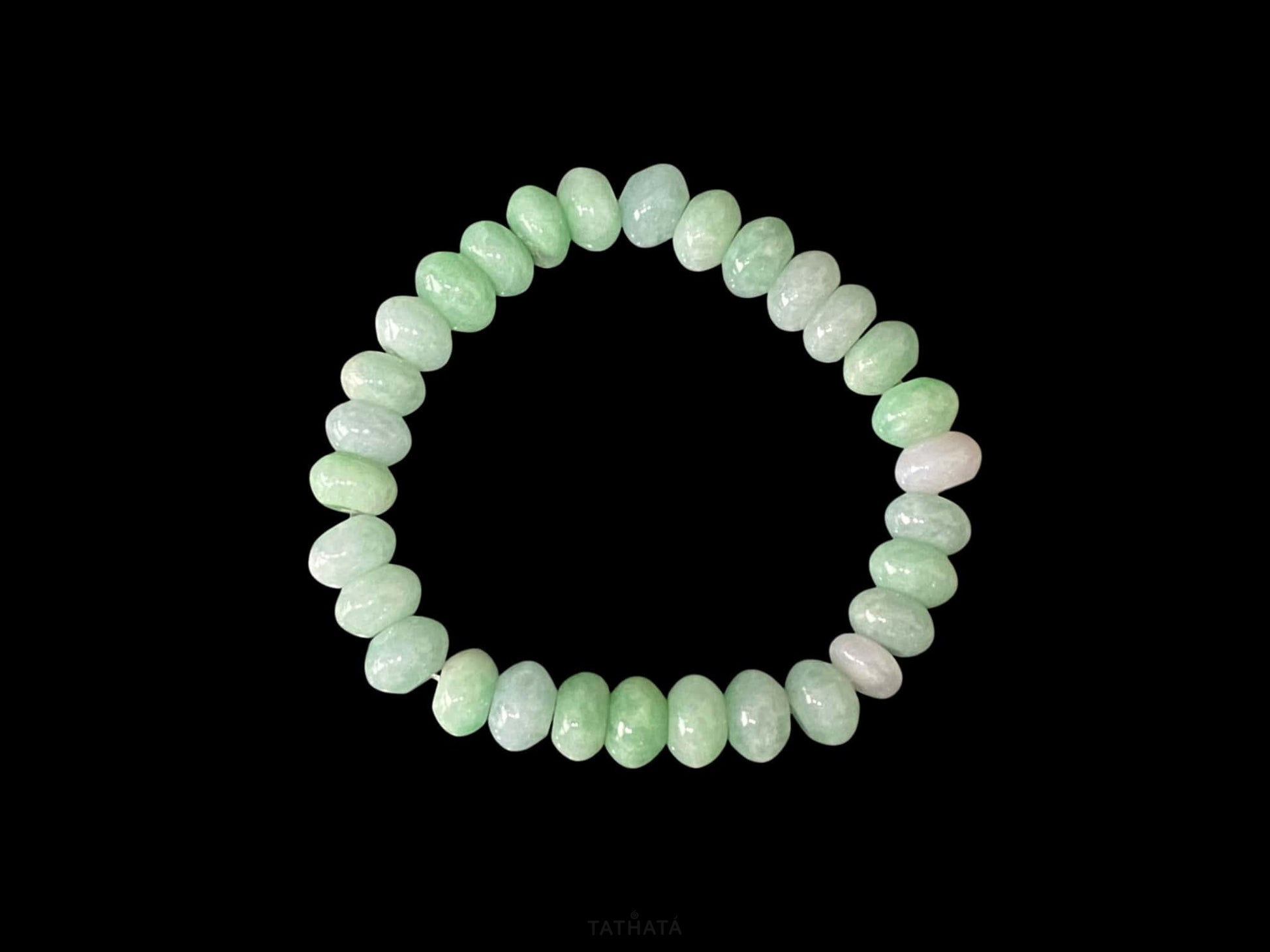 Tender Apple Green · Nature Burmese Jadeite Beads Bracelet