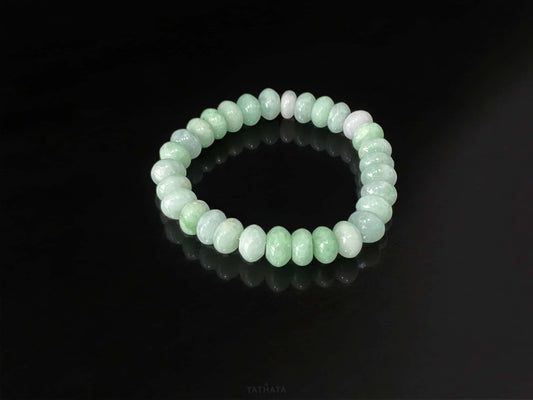 Tender Apple Green · Nature Burmese Jadeite Beads Bracelet