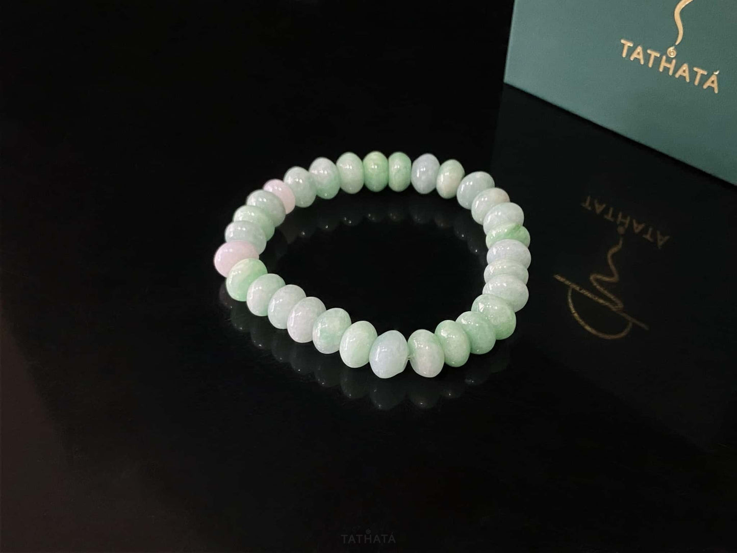 Tender Apple Green · Nature Burmese Jadeite Beads Bracelet