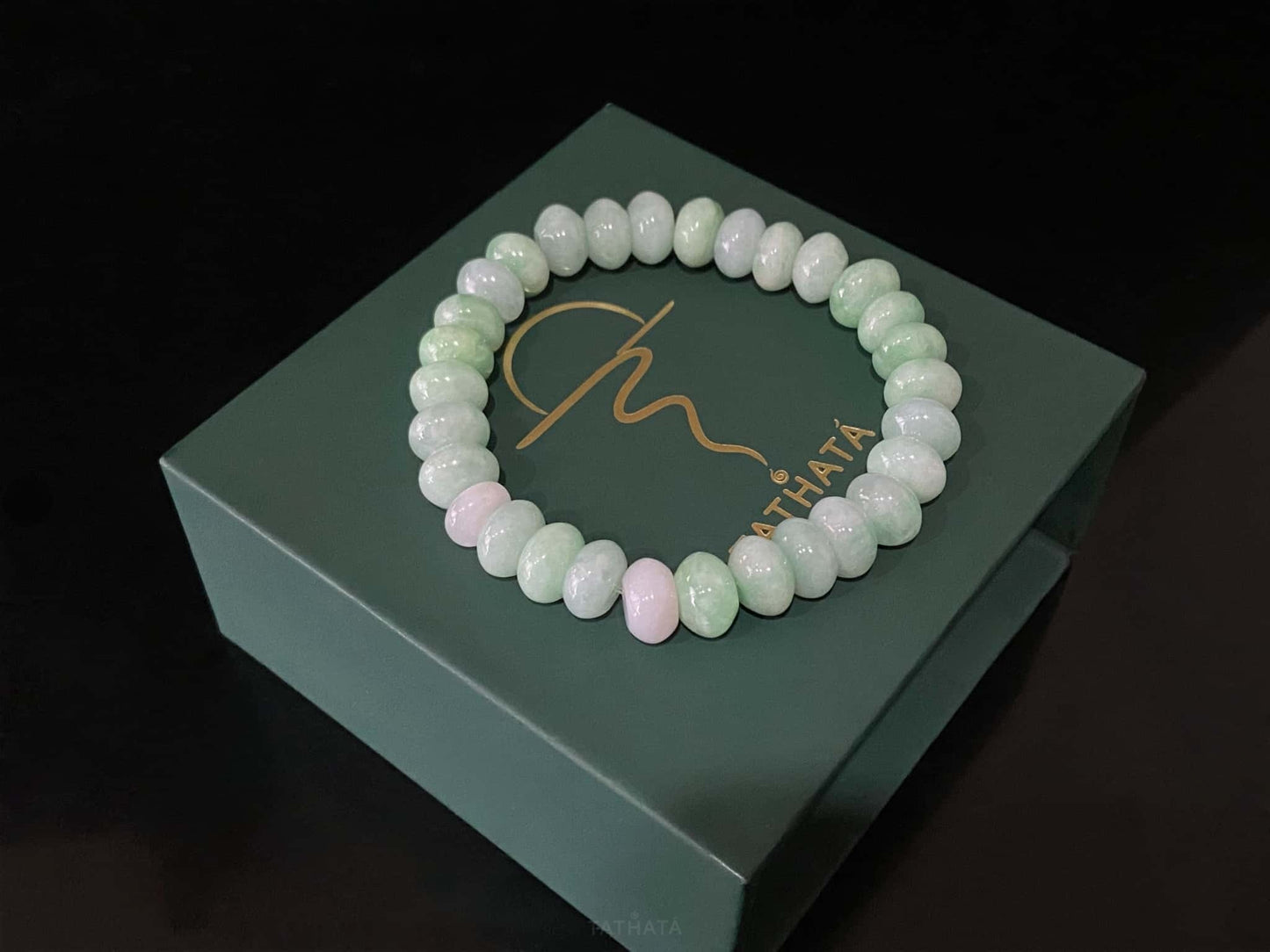 Tender Apple Green · Nature Burmese Jadeite Beads Bracelet