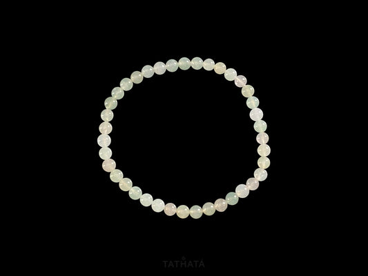 A watercolor mint blush jadeite Beads bracelet.