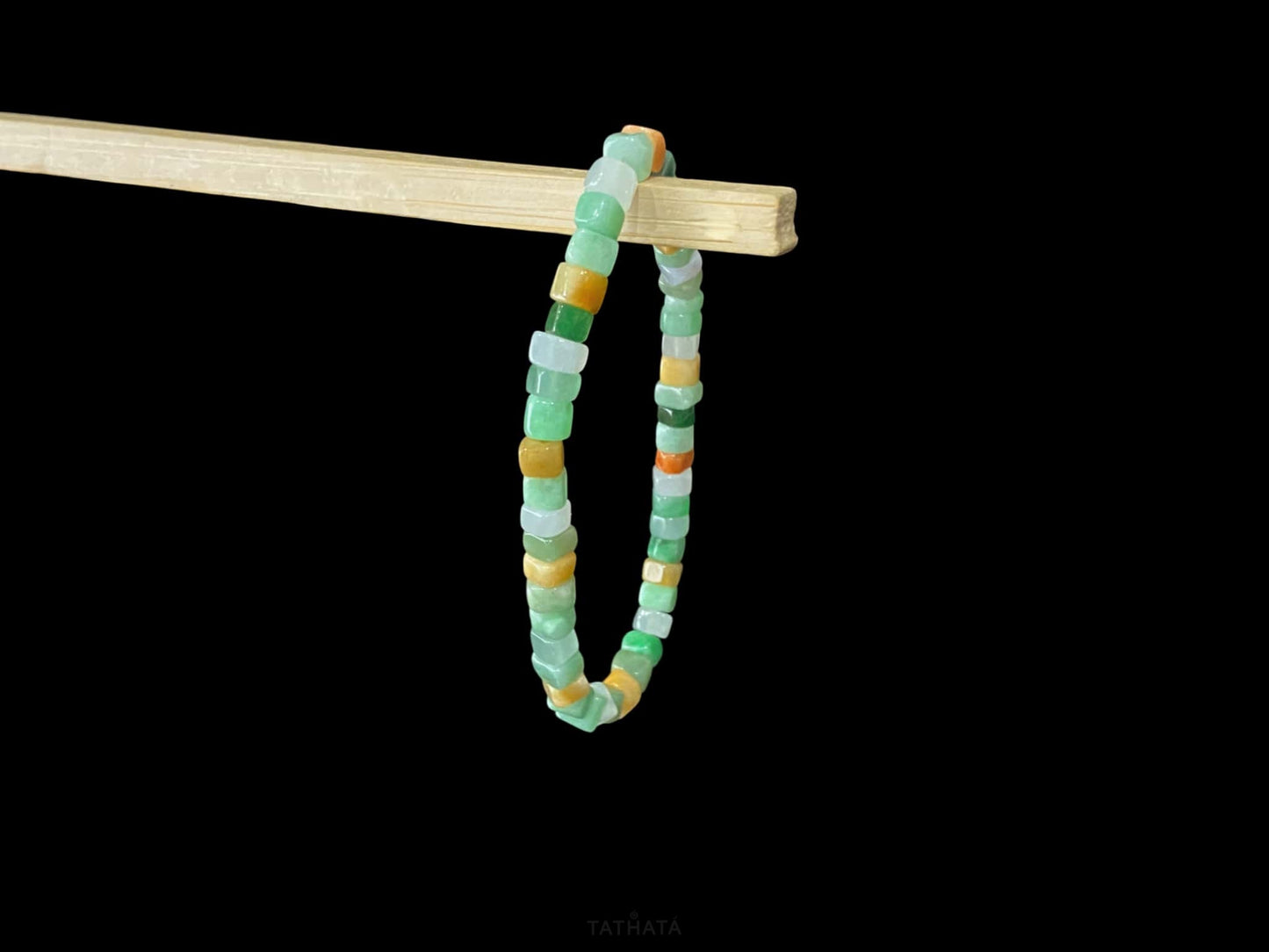 High Repeat Purchas | Auspicious Three Color · Nature Burmese Jadeite Beads Bracelet