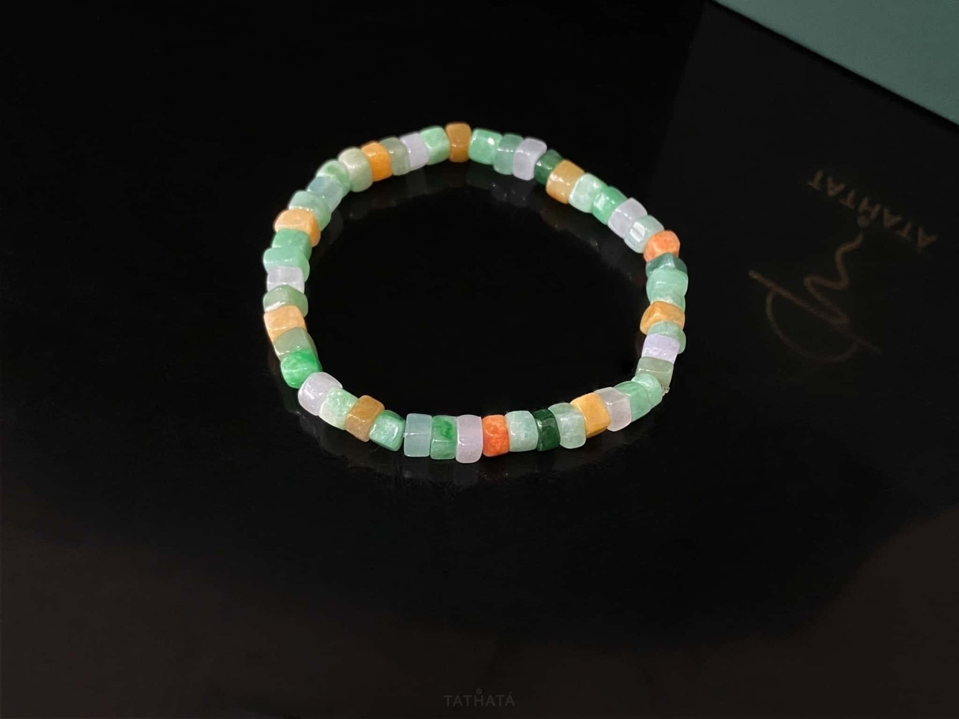 High Repeat Purchas | Auspicious Three Color · Nature Burmese Jadeite Beads Bracelet