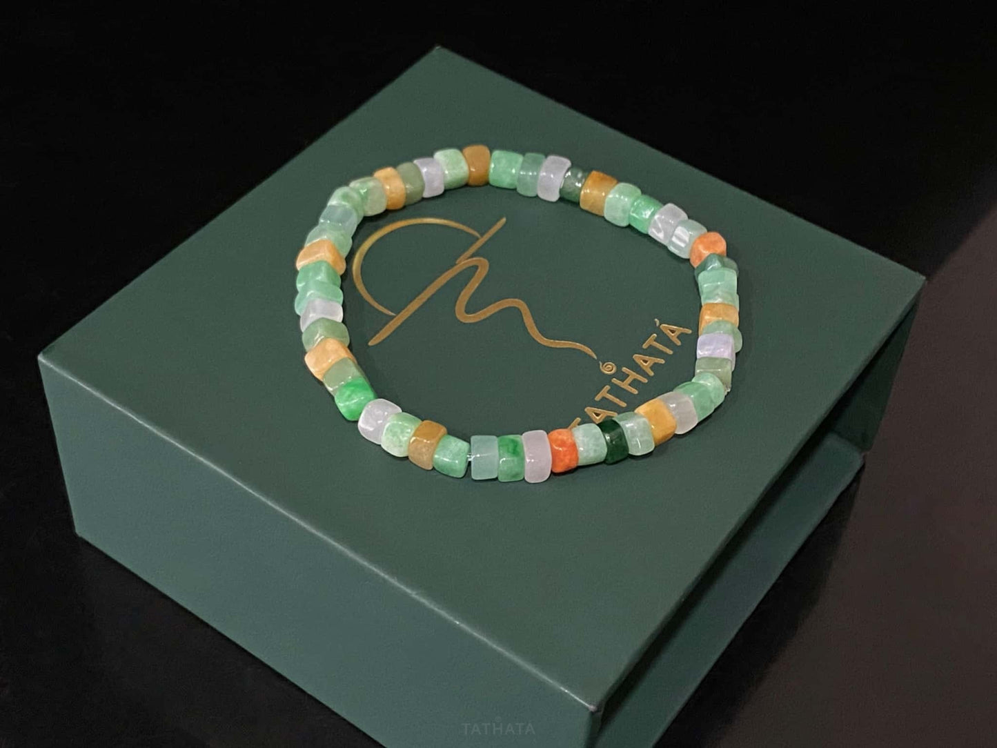 High Repeat Purchas | Auspicious Three Color · Nature Burmese Jadeite Beads Bracelet