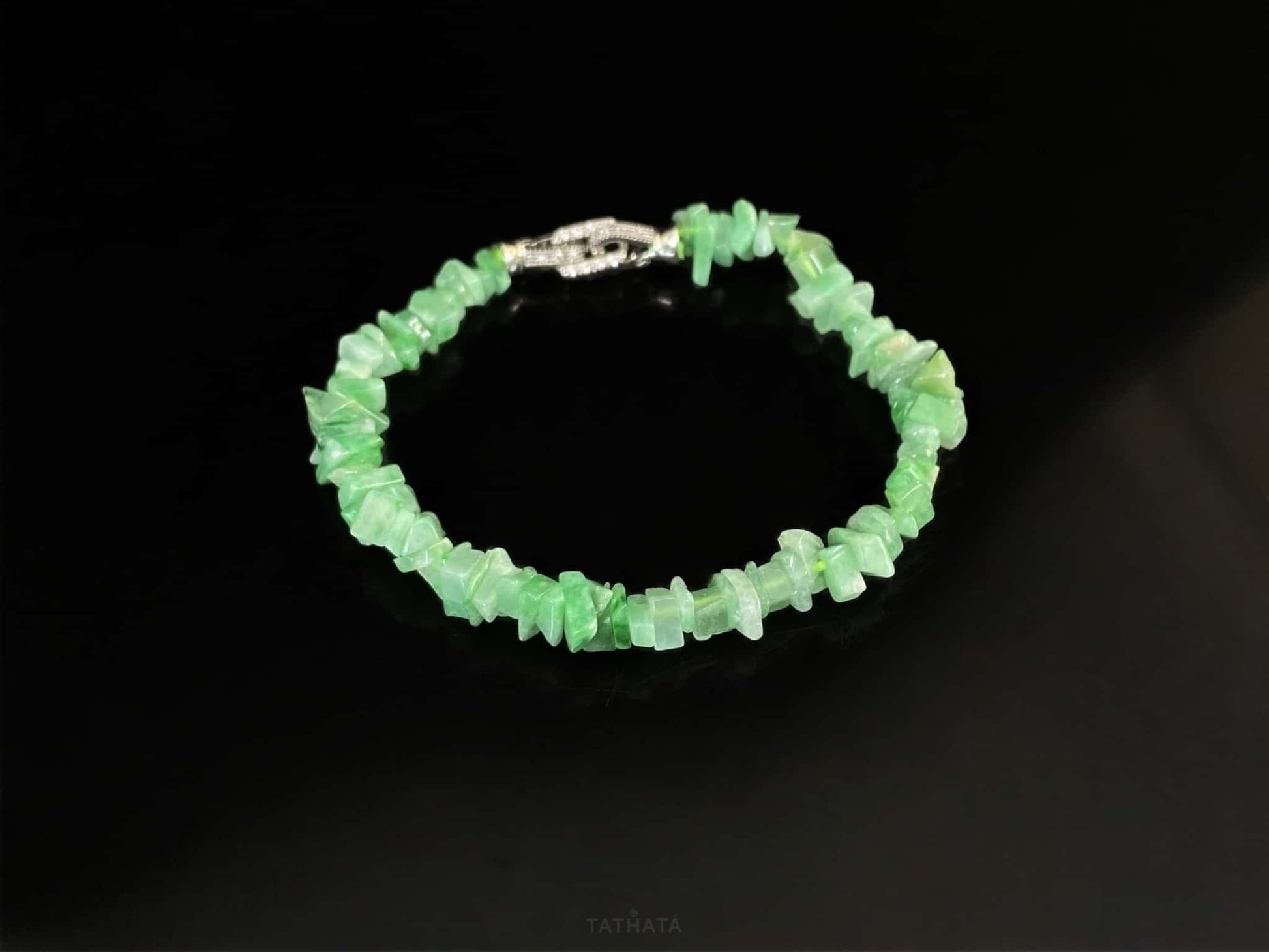 Riverside Green · Nature Burmese Jadeite Bracelet