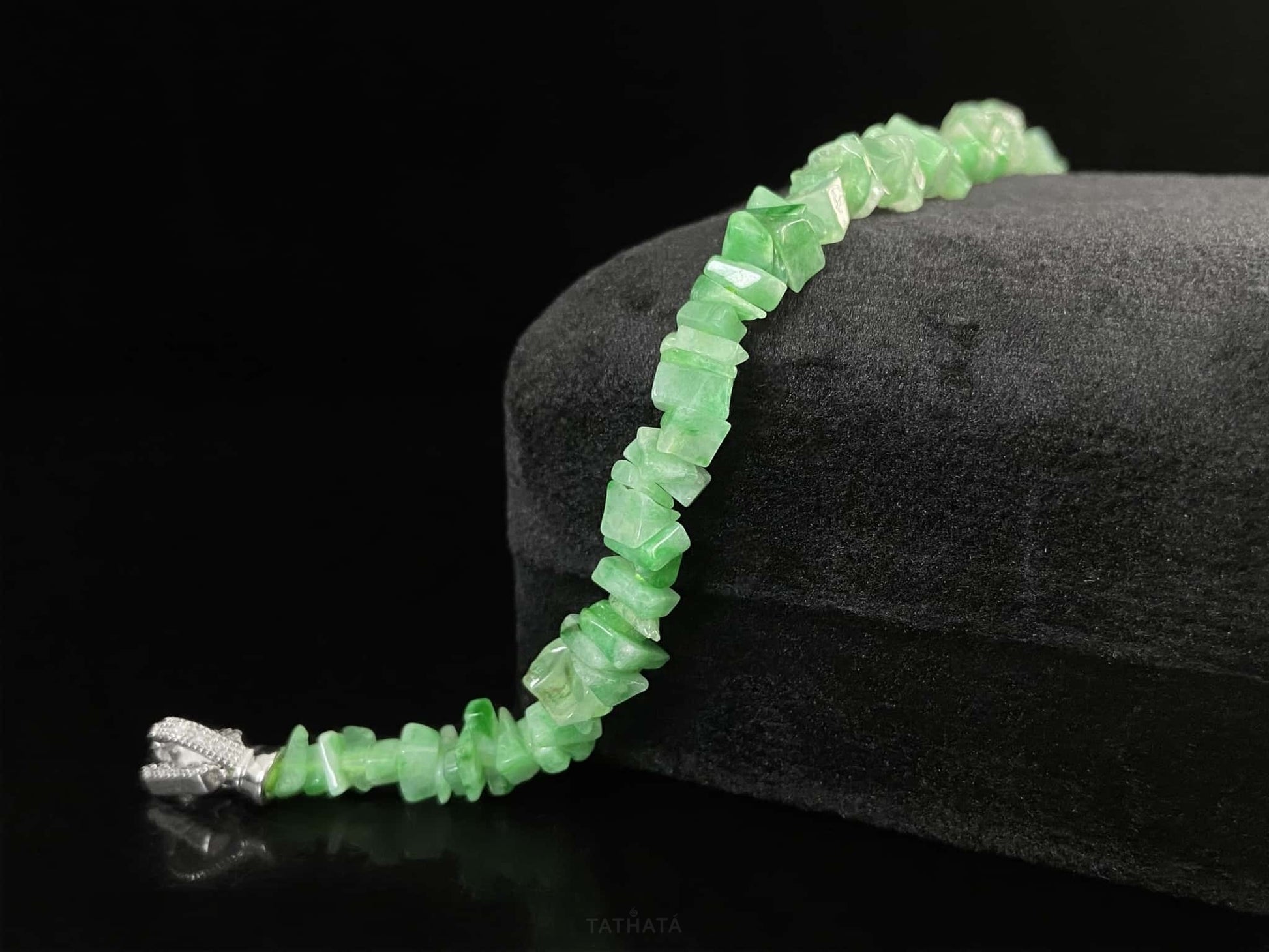 Riverside Green · Nature Burmese Jadeite Bracelet