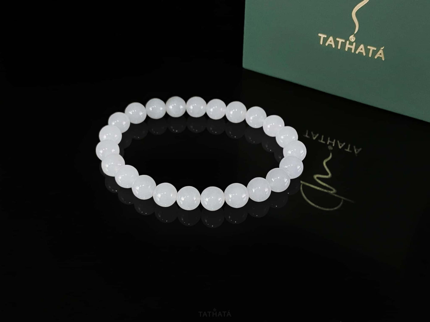 Milky Frost Mist Luminance · Nature Burmese Jadeite Bracelet