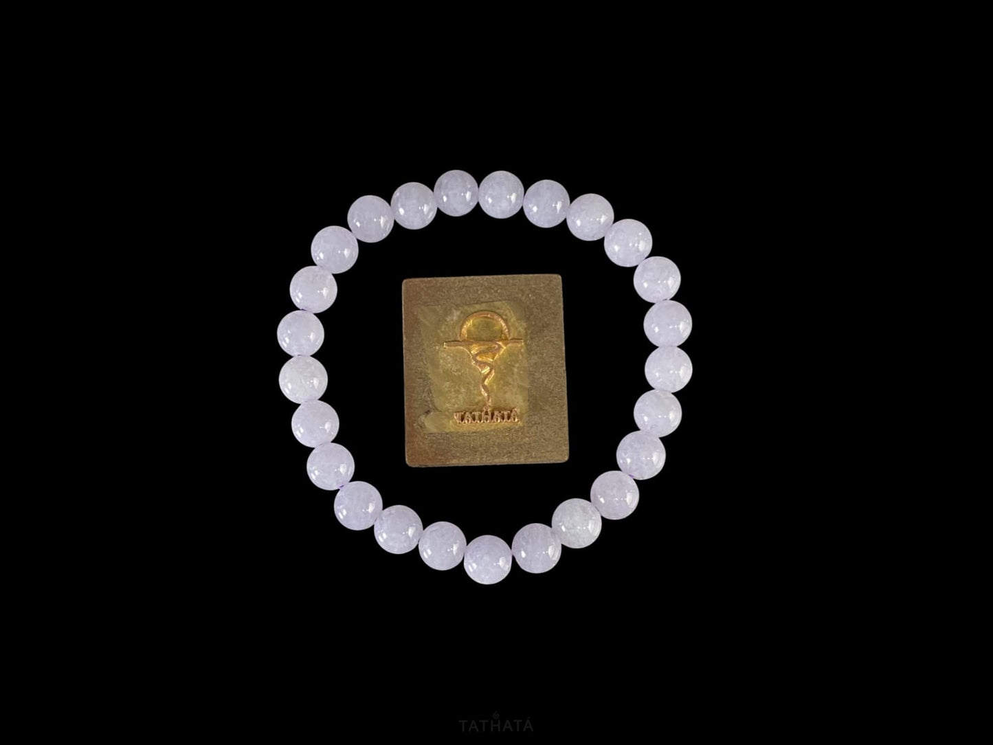 Lavender‑Frost Pale Lilac · Nature Burmese Jadeite Bracelet