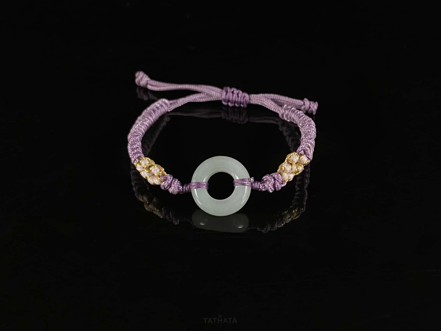 Pale Clear Peace Buckle · Nature Burmese Jadeite Bracelet