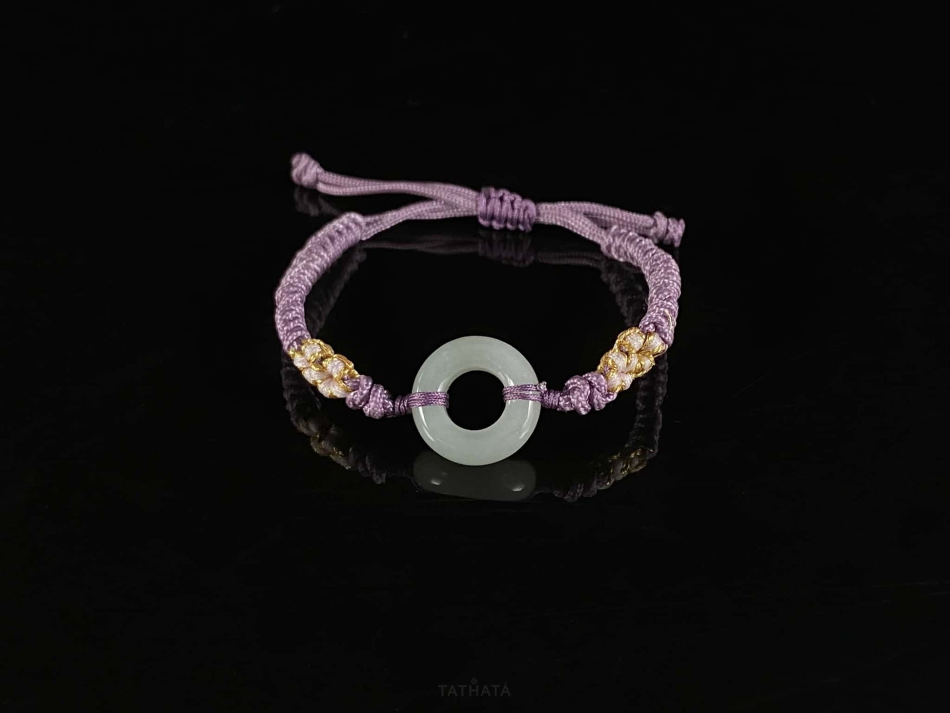 Pale Clear Peace Buckle · Nature Burmese Jadeite Bracelet