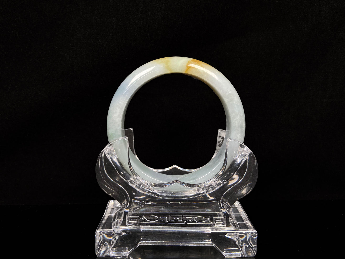 A dawn glow golden hue jadeite Bangle