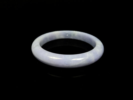A soft lavender cloud jadeite bangle.