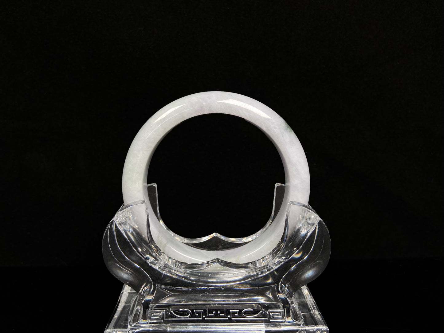 A mossy cloud hush jadeite bangle.