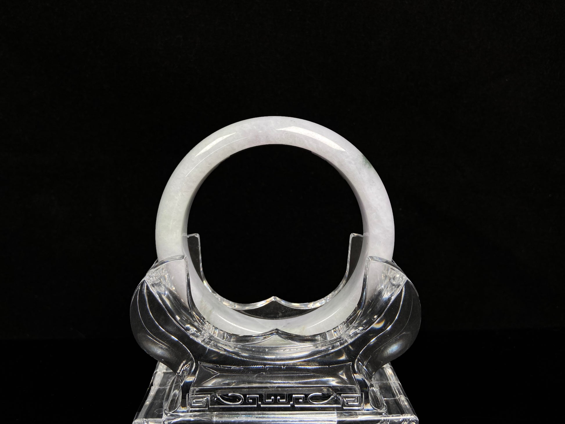A mossy cloud hush jadeite bangle.