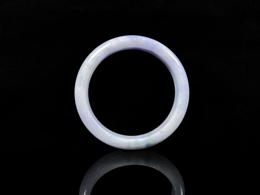 A dreamy lavender mist jadeite bangle.