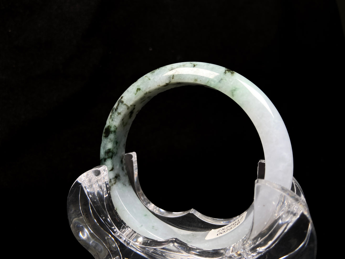 A misty green peaks jadeite bangle.
