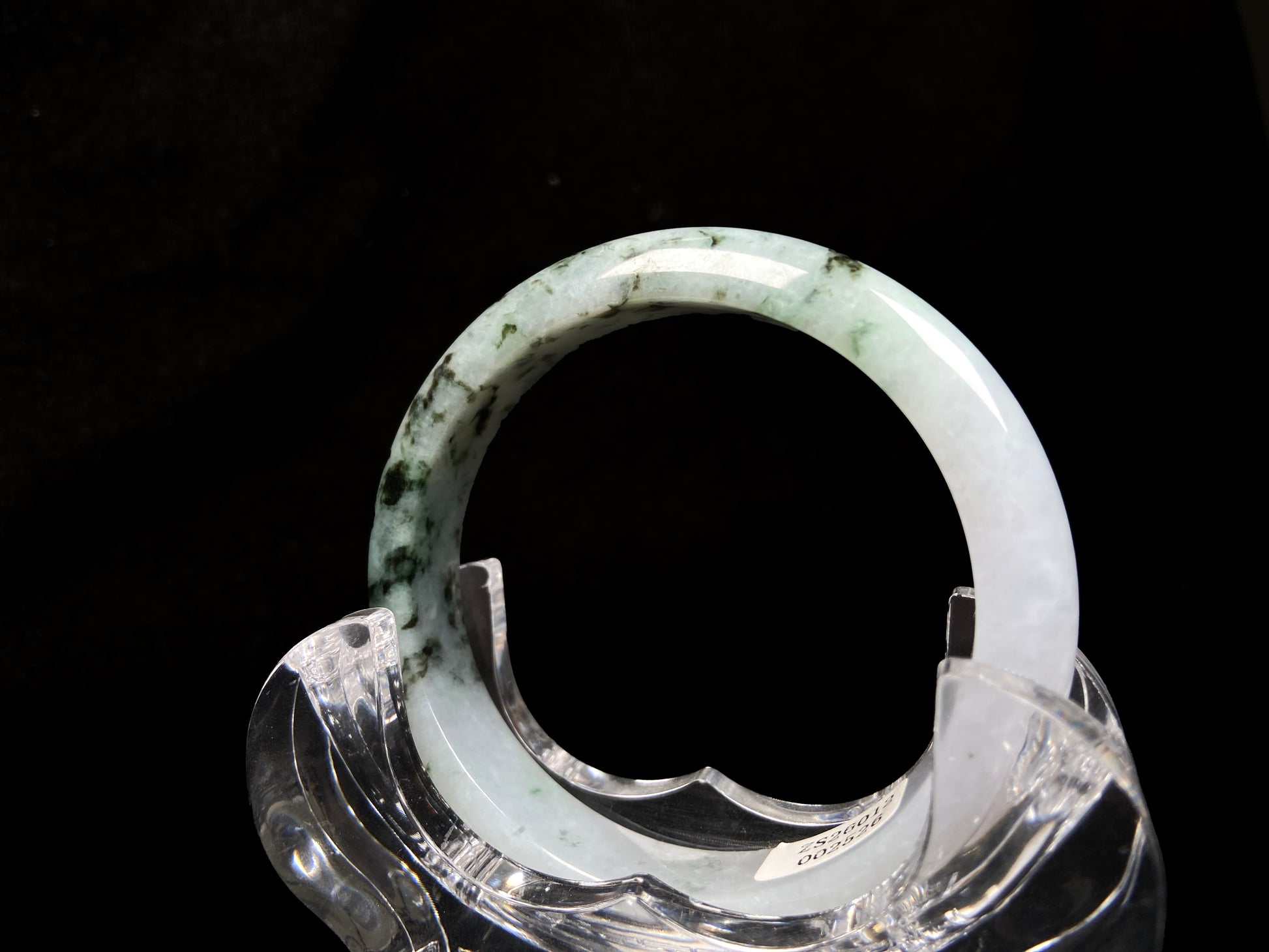 A misty green peaks jadeite bangle.