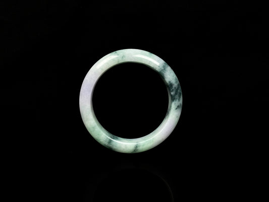 A misty green lavender jadeite bangle.