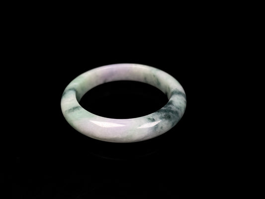 A misty green lavender jadeite bangle.