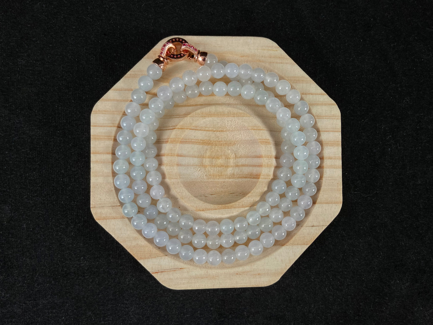 Galaxy Light Ice White Jade Beads