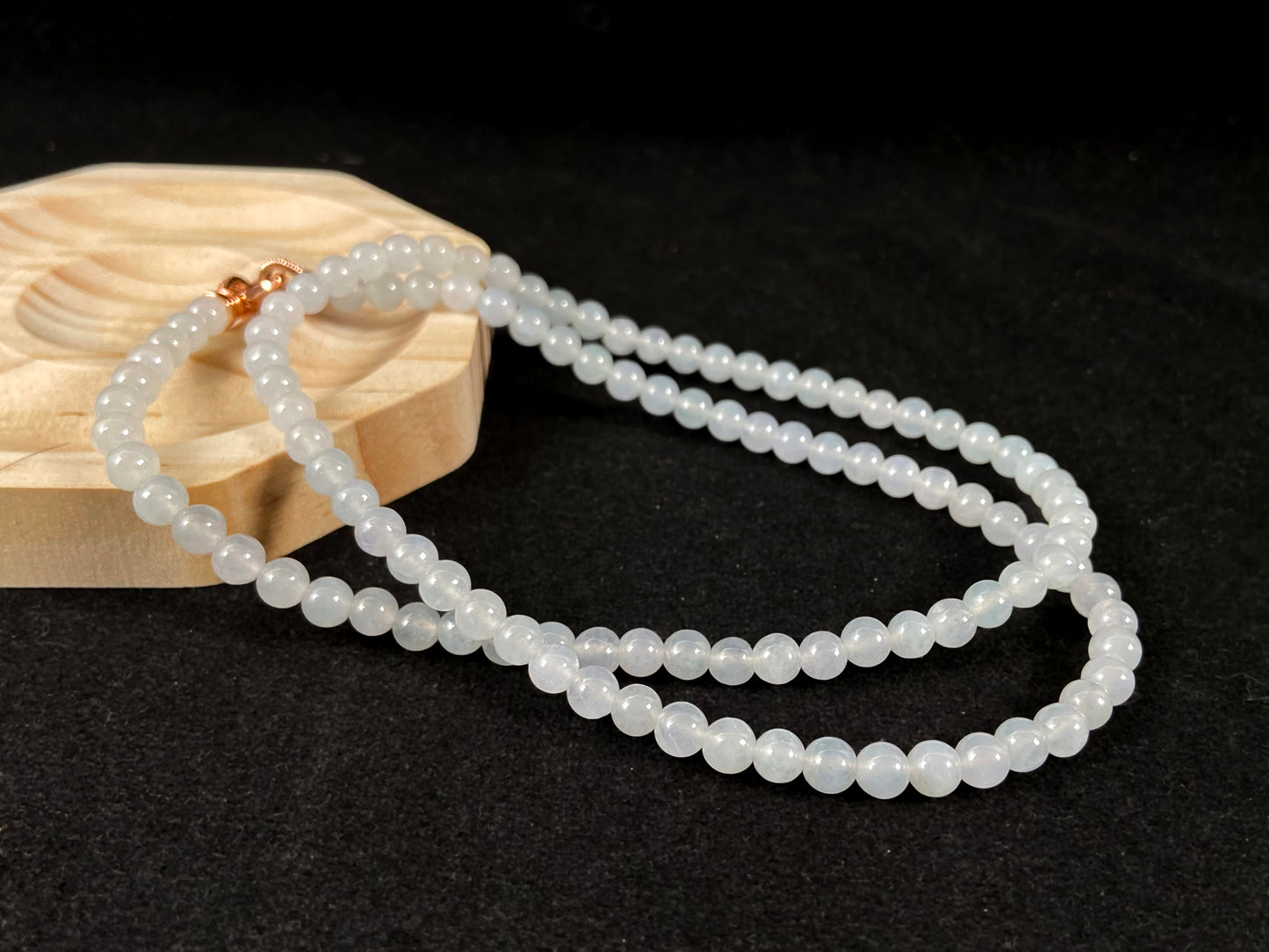 Galaxy Light Ice White Jade Beads