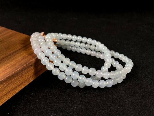 Galaxy Light Ice White Jade Beads