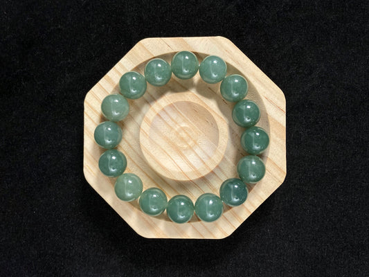 Mountain Lake Jade Strand Serenity Flowing Vitality · Natural Jadeite Burmese Beads Bracelet