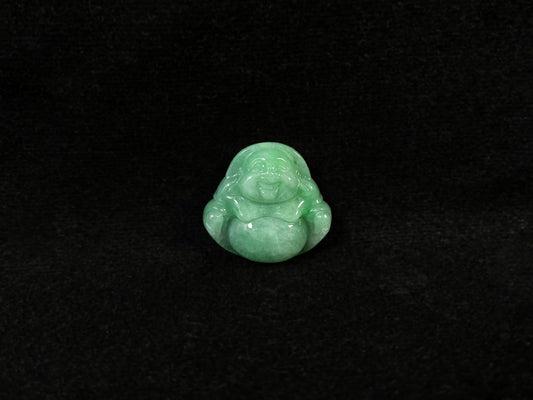 Jade in a Buddha motif with apple green color.