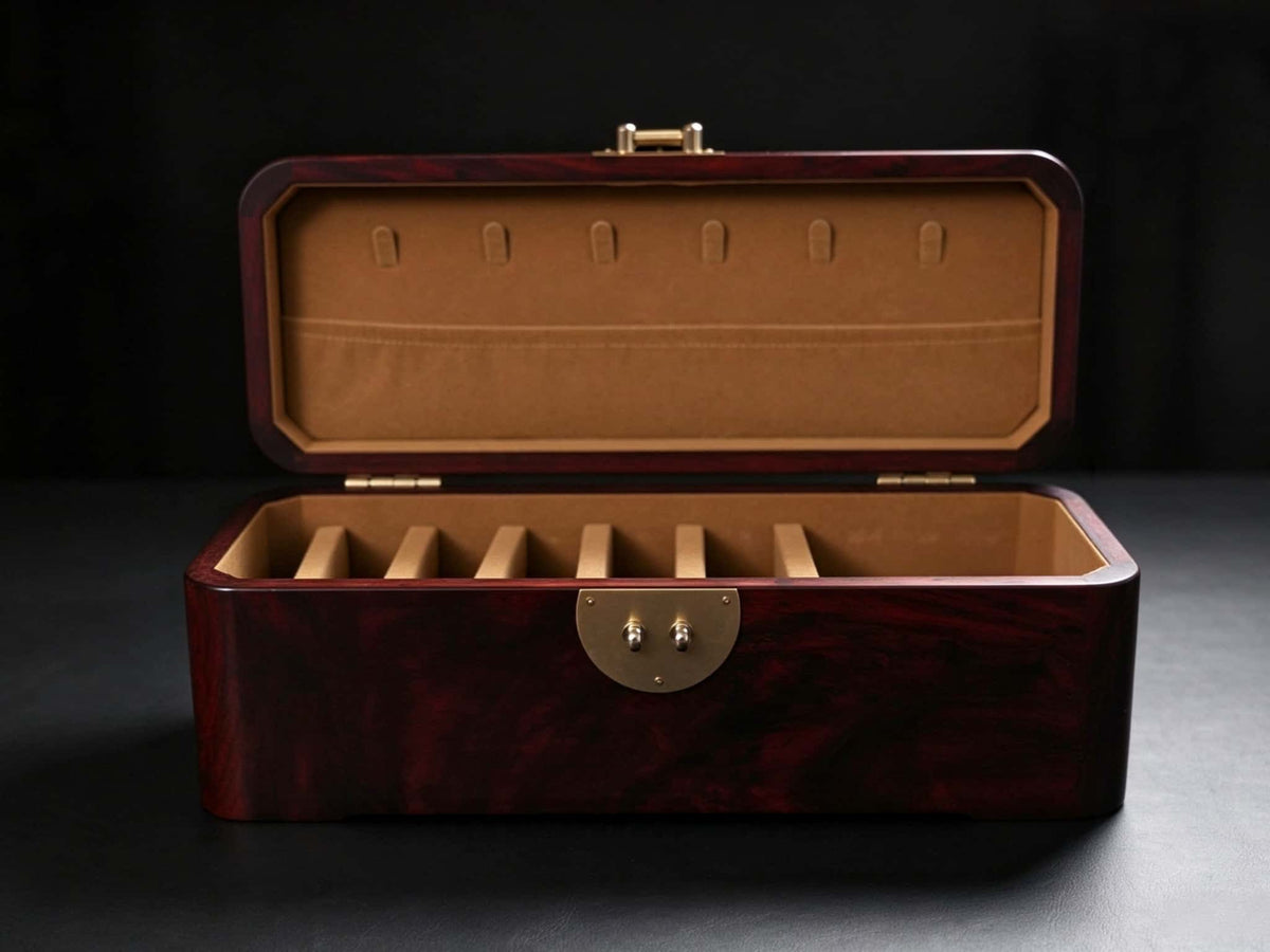 TATHATĀ Sandalwood Lacquer Hand-Painted Jewelry Box