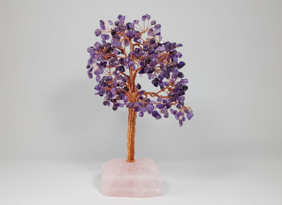 An amethyst crystal tree.