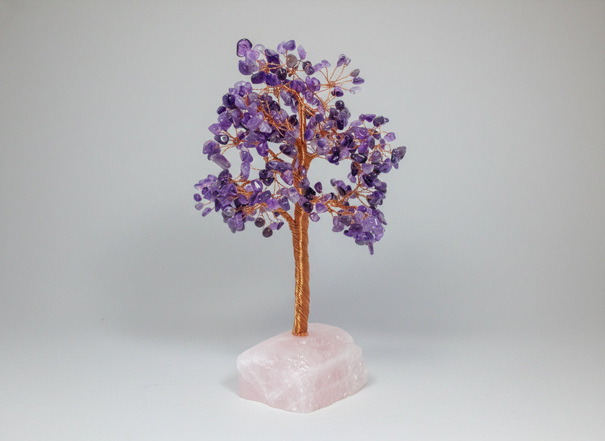 An amethyst crystal tree.