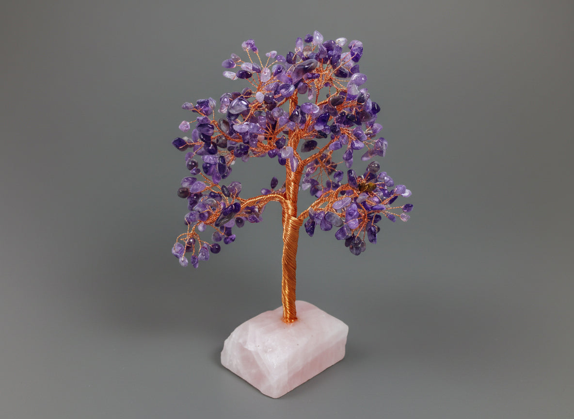 An amethyst crystal tree.