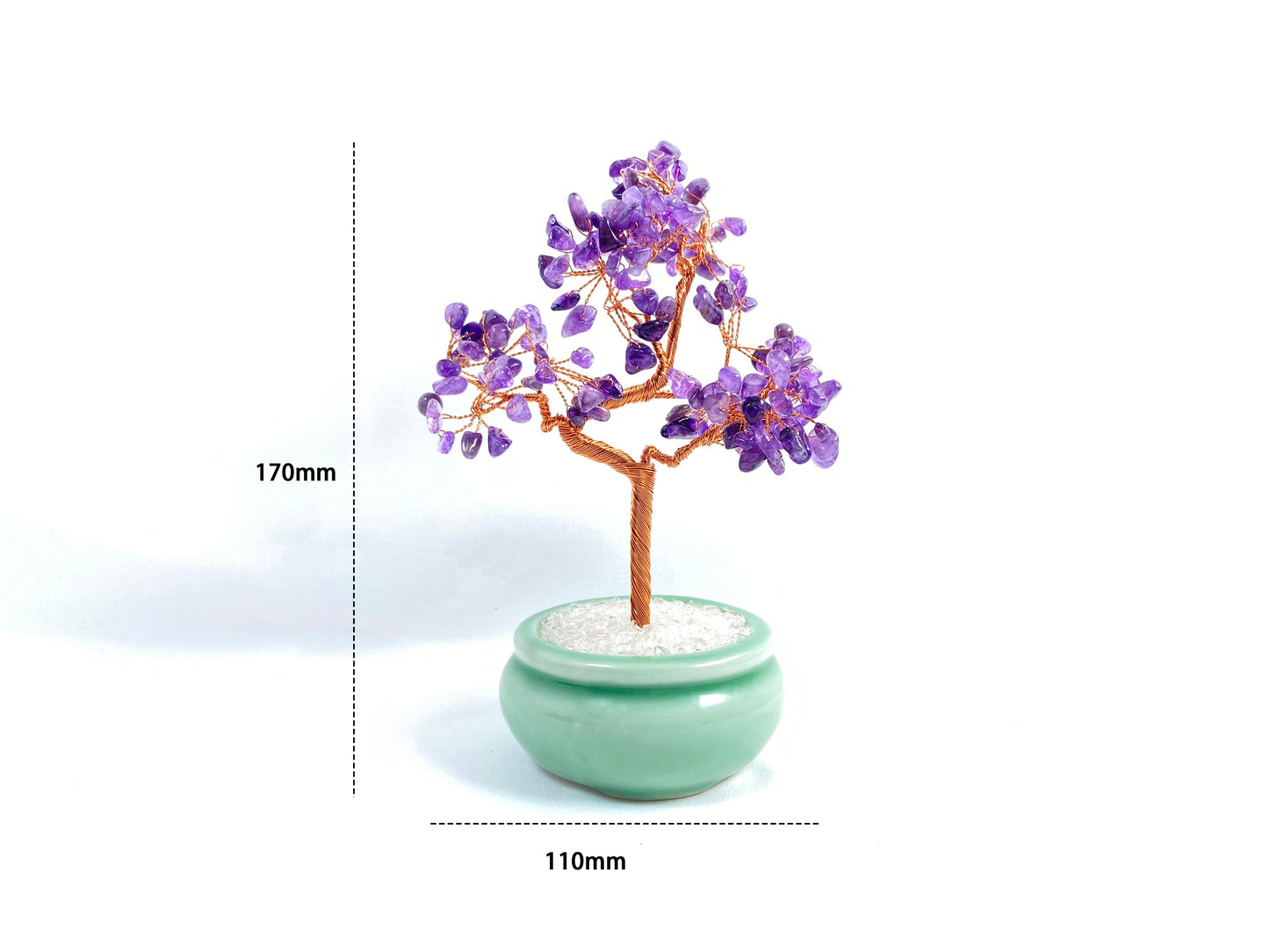 Green Pot's Lucky Amethyst · Natural Crystal Tree