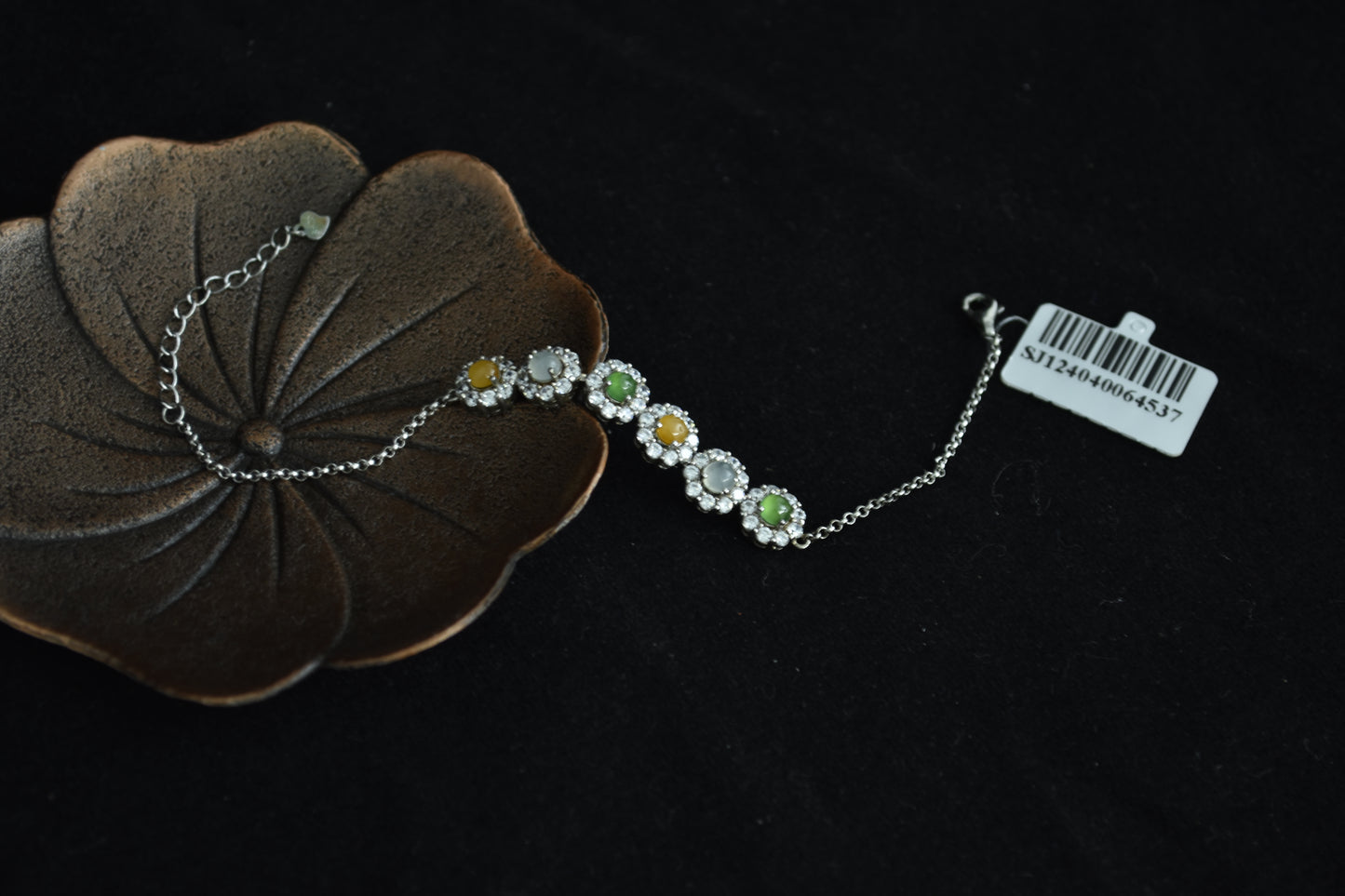 Harmony in Bloom · Five-Element Jadeite Necklace
