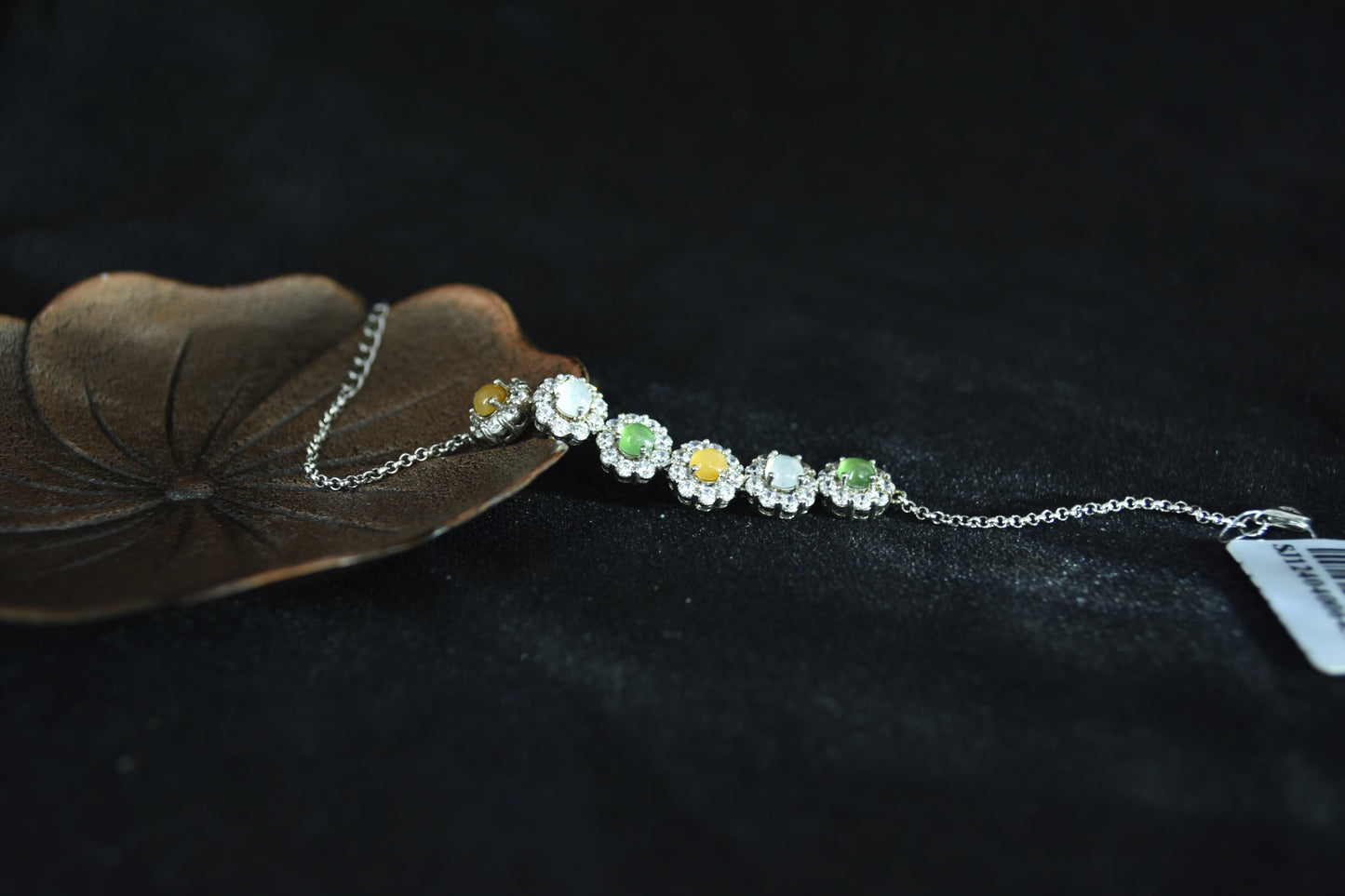 Harmony in Bloom · Five-Element Jadeite Necklace