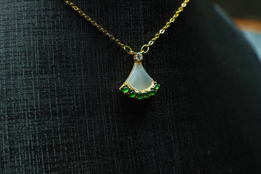 Dancing Bloom Jadeite Pendant