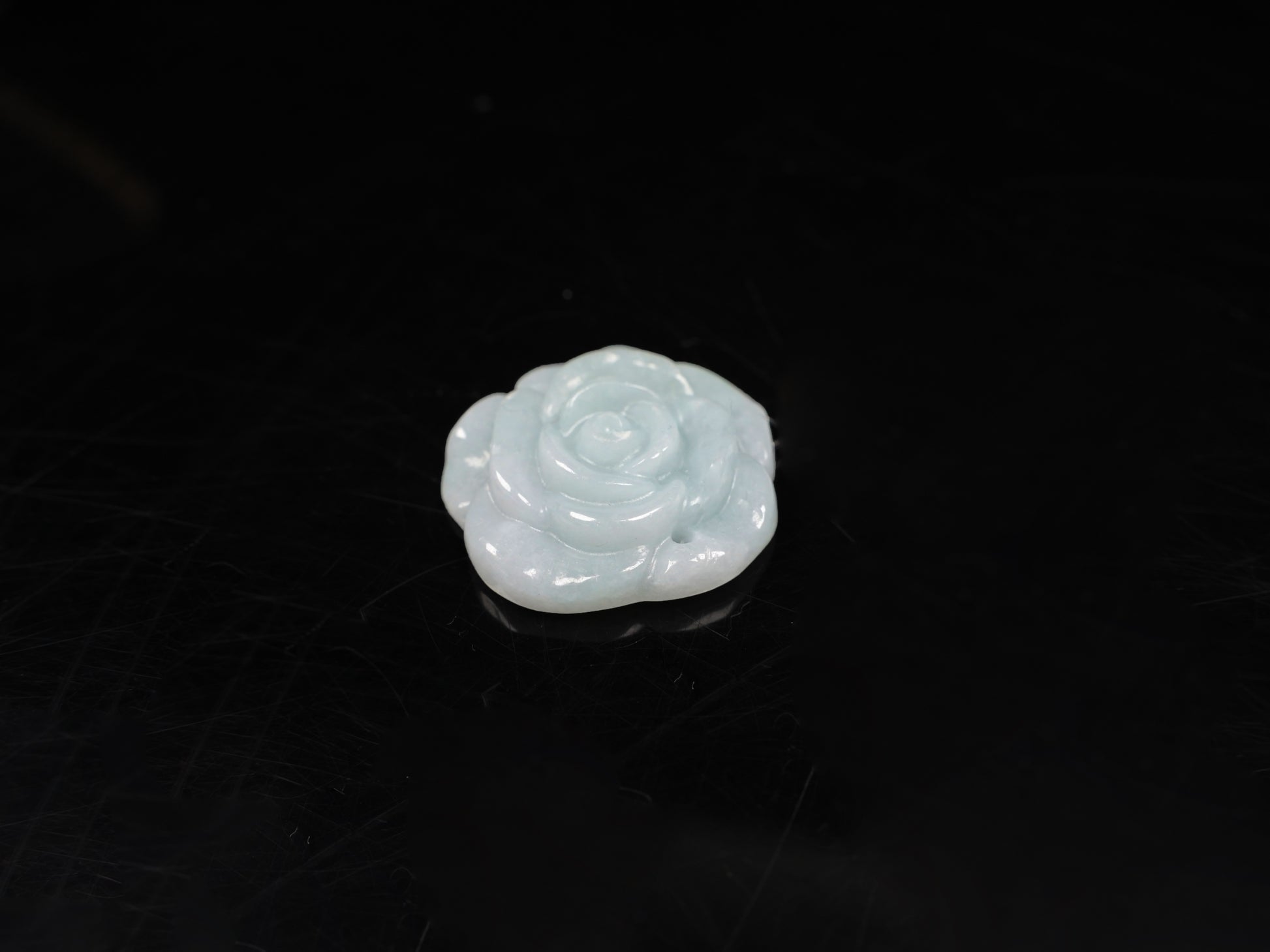 Four individually colored blooms loose jadeite.