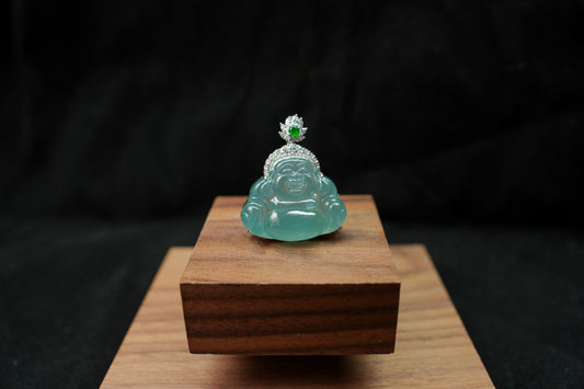 Ice Jadeite Buddha Pendant