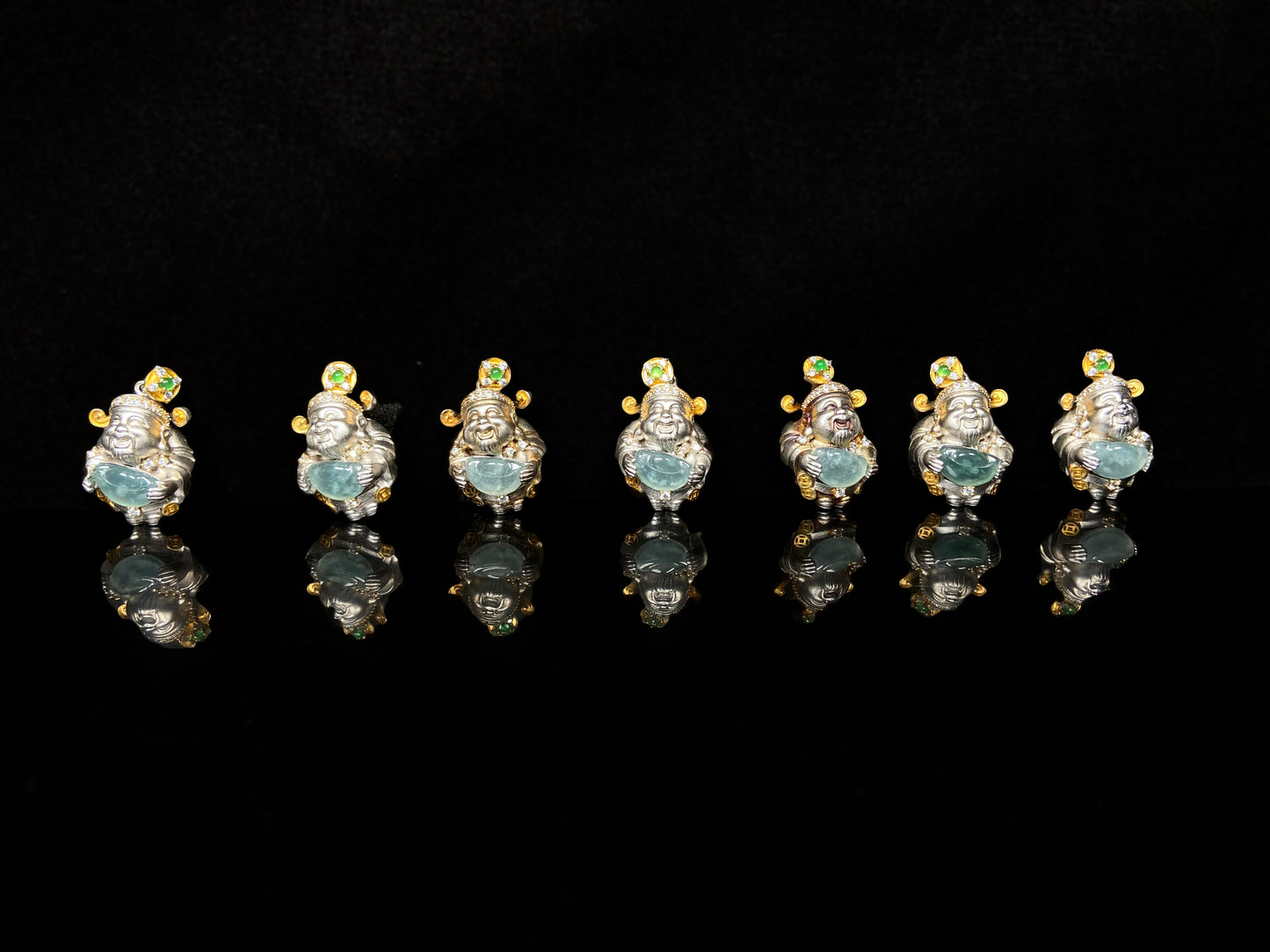 A aqua ingot fortune god group.