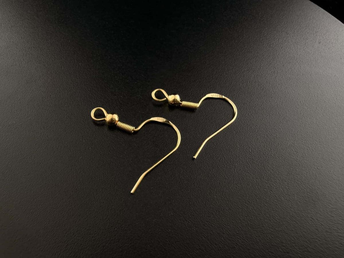 S925 Silver Ear Hooks (Gold)