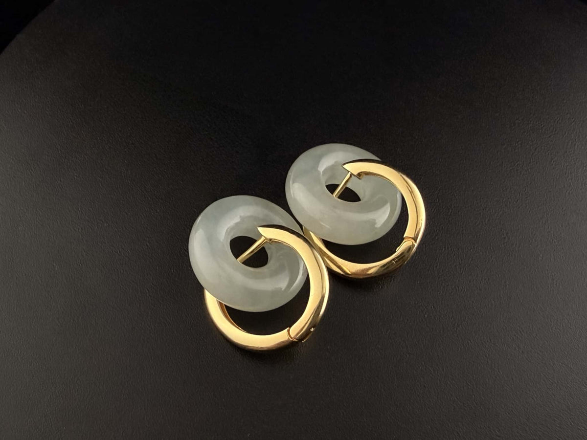 S925 Silver Hoop Earrings (Gold)
