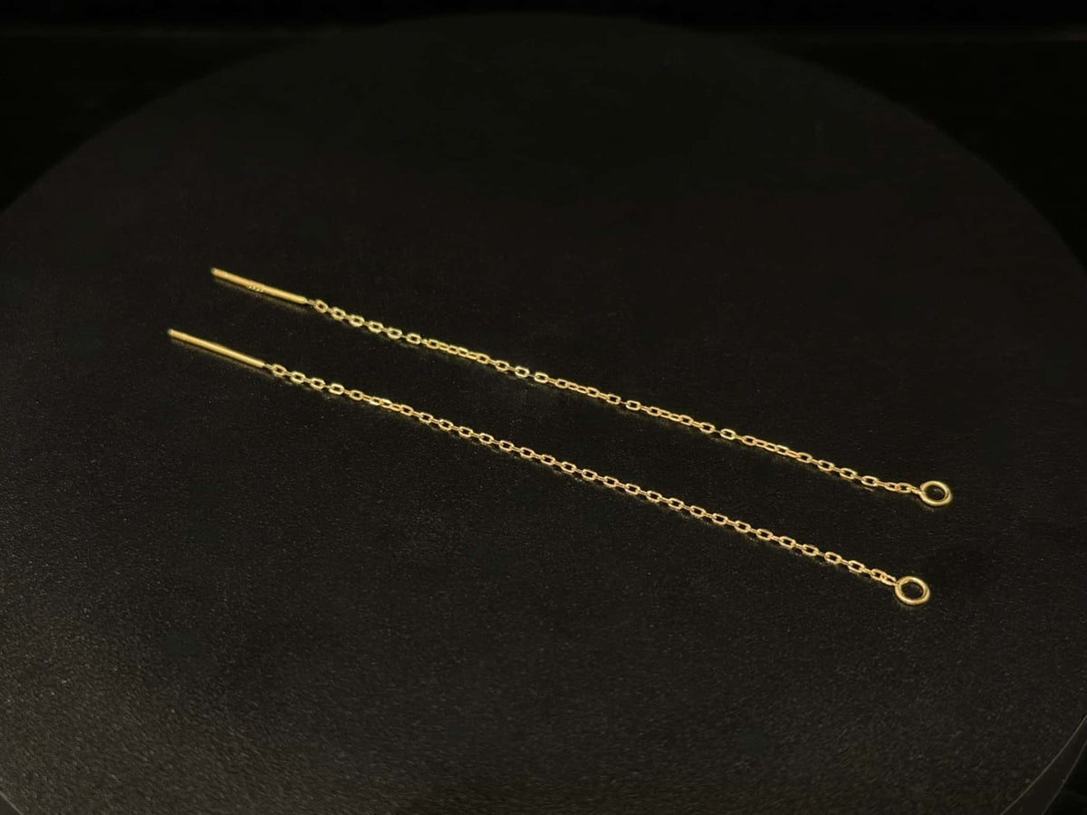 S925 Silver Ear Chains Style2 (Gold)