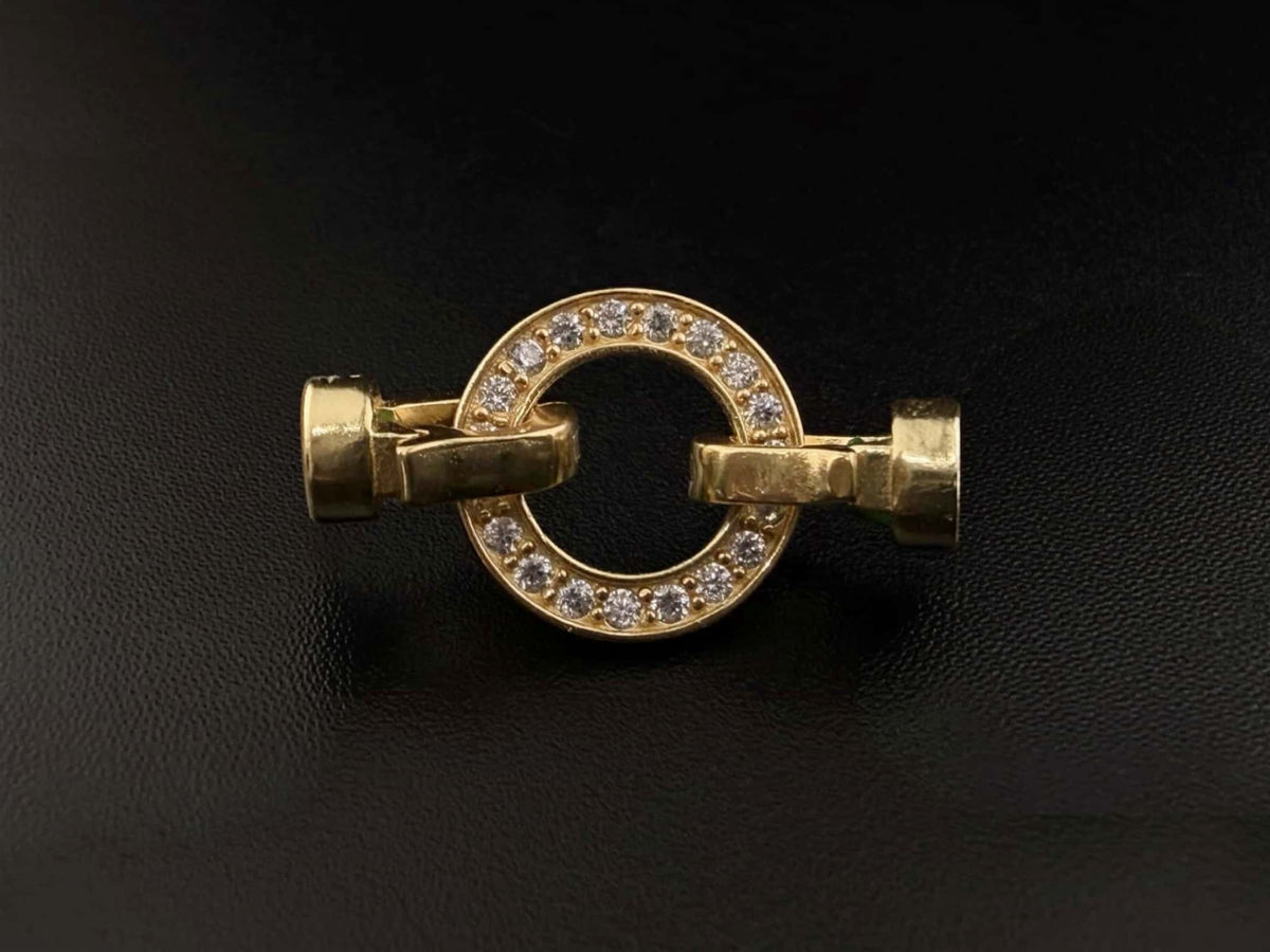 S925 Silver Bracelet / Necklace Clasp Style2 (Gold)